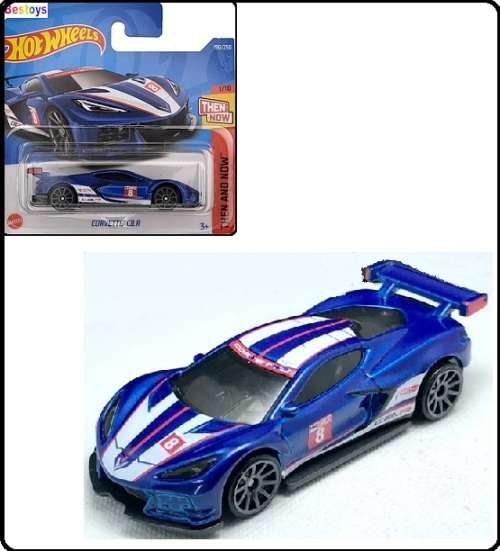 Hotwheels Hot Wheels Diecast Model Car 2022 190 / 250 Chevy Chevrolet Corvette C 8 R C8 R No 8 Then
