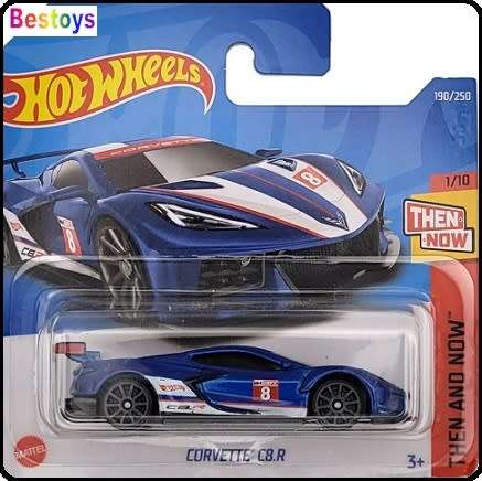 Hotwheels Hot Wheels Diecast Model Car 2022 190 / 250 Chevy Chevrolet Corvette C 8 R C8 R No 8 Then
