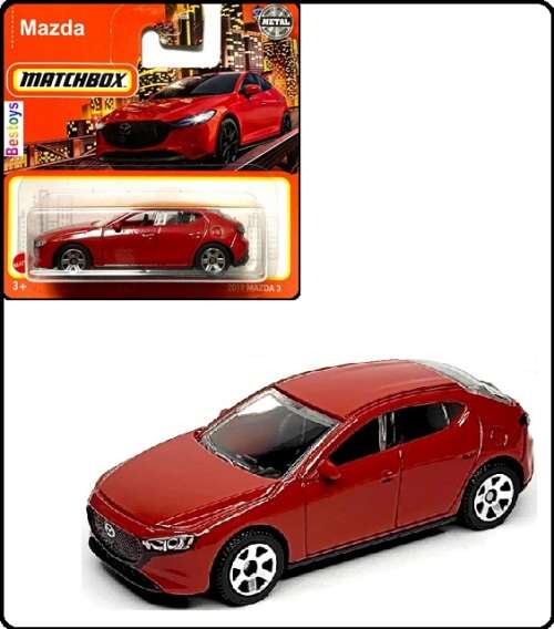 Matchbox Diecast Model Car 2022 Mazda 3 2019 1/64 scale new in pack