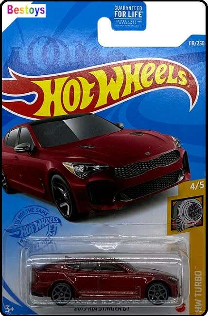 Hot Wheels Hotwheels 2021 118/250 Kia Stinger GT 2019 Turbo 1/64 scale