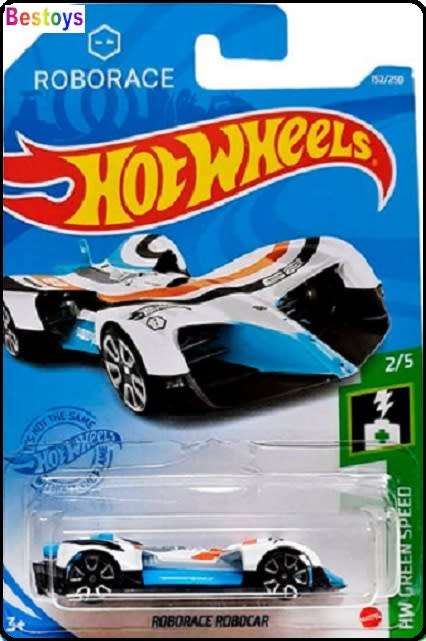 Hotwheels Hot Wheels Diecast Model Car 2021 152/250 Roborace Robocar Green Speed new in pack