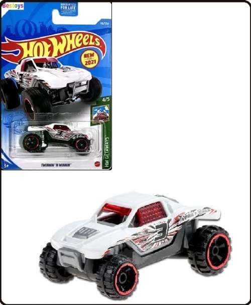 Hotwheels Hot Wheels Diecast Model Car First Ed 2021 116/250 Twinnin` & Winnin` No 3 Getaways 1/64