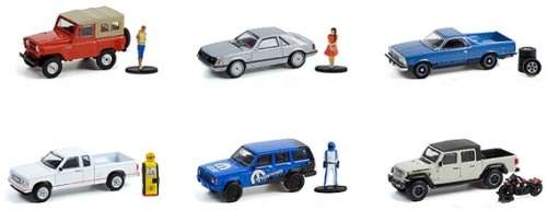 Greenlight Diecast Model Car Hobby Shop GMC Sonora ST Pickup 1991 + Gas Pump Accessory `Pennzoil`