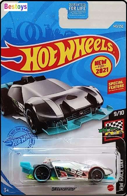 Hotwheels Hot Wheels Diecast Model Car First Ed 2021 140 / 250 DaVancenator No 52 Race Day 1/64 scal
