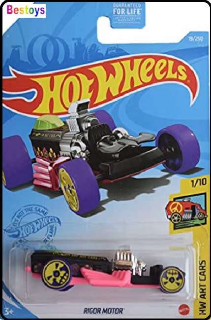 Hotwheels Hot Wheels Diecast Model Car 2021 19/250 Rigor Motor Art Cars