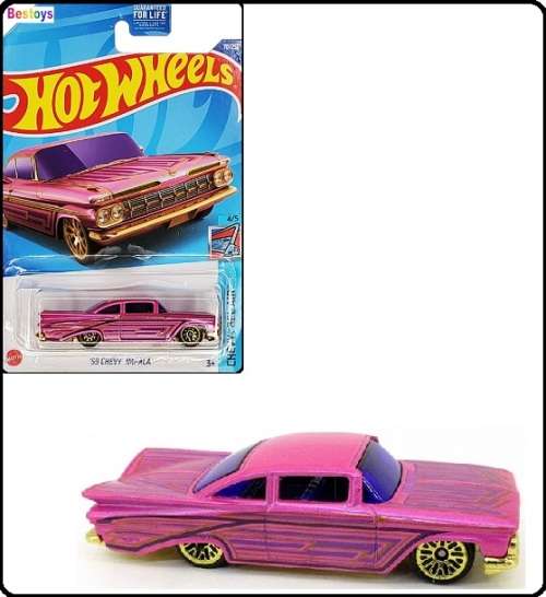 Hotwheels Hot Wheels Diecast Model Car 2022 70 / 250 Chevy Chevrolet Impala 1959 Bel Air 1/64 scale