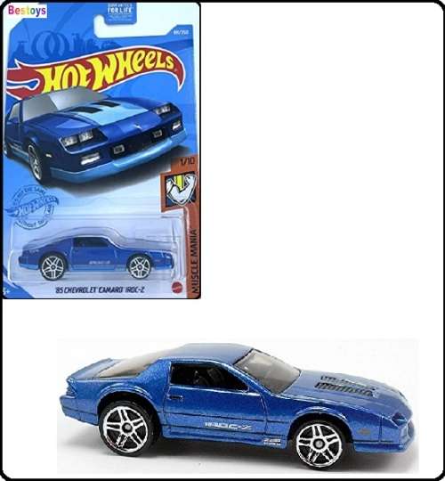 Hotwheels Hot Wheels Diecast Model Car 2021 191 / 250 Chevy Chevrolet Camaro IROC Z 1985 Muscle Mani