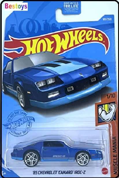 Hotwheels Hot Wheels Diecast Model Car 2021 191 / 250 Chevy Chevrolet Camaro IROC Z 1985 Muscle Mani