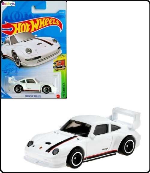 Hotwheels Hot Wheels Diecast Model Car 2021 174 / 250  Porsche 993 GT 2 GT2 Exotics 1/64 scale new