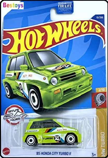 Hotwheels Hot Wheels Diecast Model Car 2022 13/250  Honda City Turbo 2 1985 No 2 Turbo new