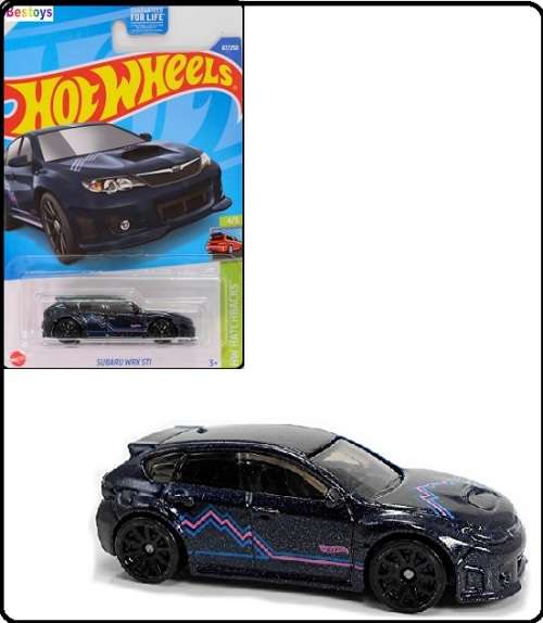 Hotwheels Hot Wheels Diecast Model Car 2022 67 / 250 Subaru WRX STi Hatchbacks 1/64 scale new in pac