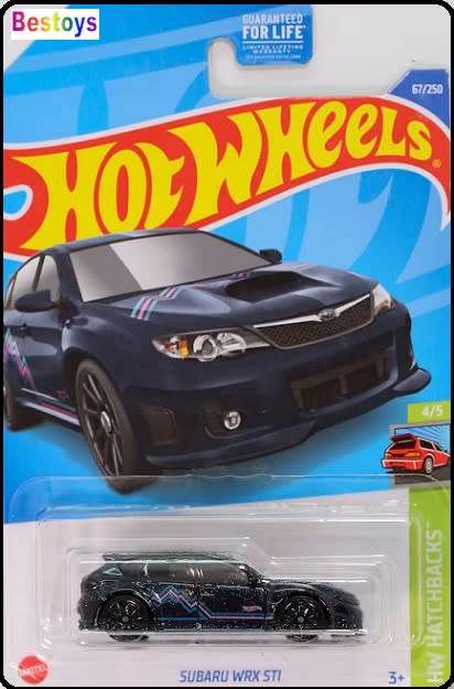 Hotwheels Hot Wheels Diecast Model Car 2022 67 / 250 Subaru WRX STi Hatchbacks 1/64 scale new in pac
