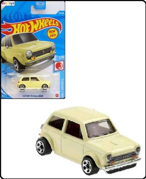 Hotwheels Hot Wheels Diecast Model Car First Ed 2021 187 / 250 Honda N 600 N600 Custom 1970 J Import