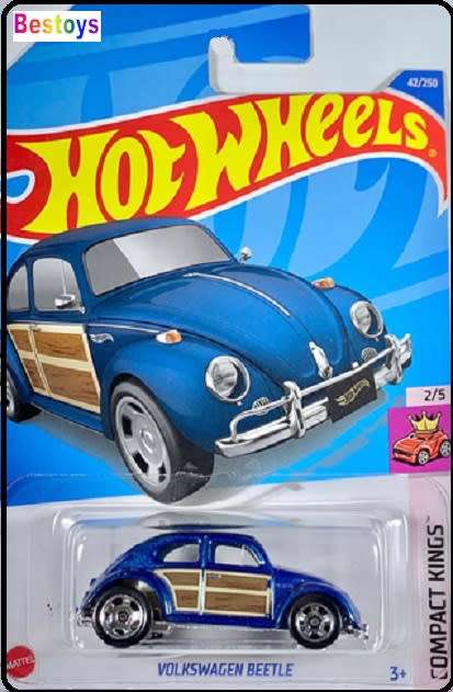 Hotwheels Hot Wheels Diecast Model Car 2022 42/250 VW Volkswagen Beetle Compact Kings 1/64 scale