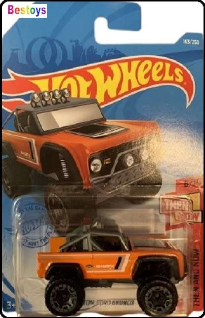 Hotwheels Hot Wheels Diecast Model Car 2021 163 / 250 Ford Custom Bronco Then & Now new in pack
