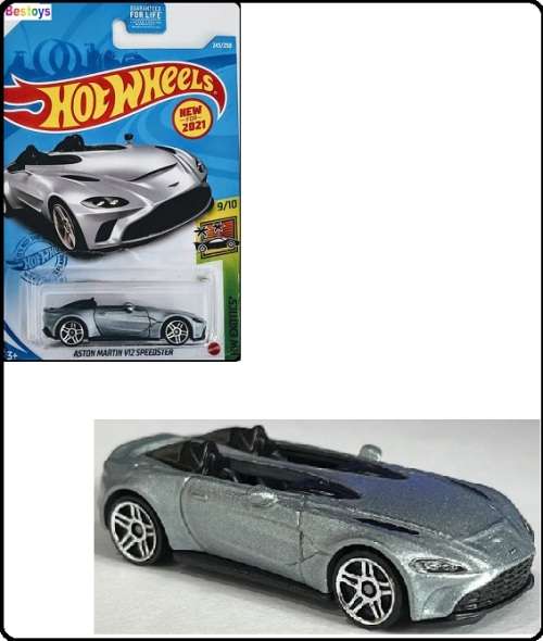 Hotwheels Hot Wheels Diecast Model Car First Ed 2021 243/250 Aston Martin V12 V12 Speedster Exotic