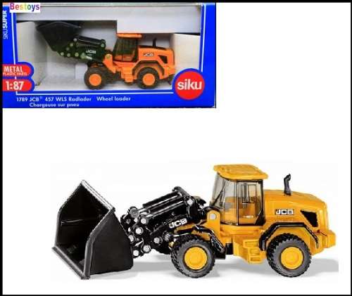 Siku Diecast Model 1789 JCB 457 WLS Wheeled Front Loader 1/87 HO railway scale new in pack
