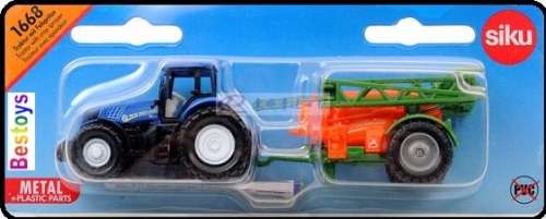 Siku 1668 New Holland Tractor with Crop Sprayer Farm Agriculture