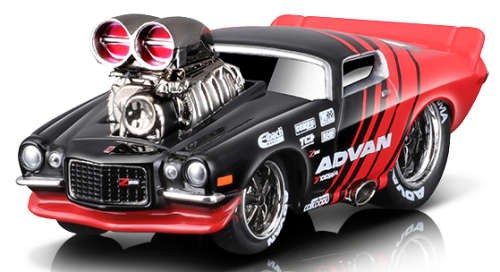 Maisto Muscle Machines Chevy Chevrolet Camaro 1971 `Advan` 1/64 scale