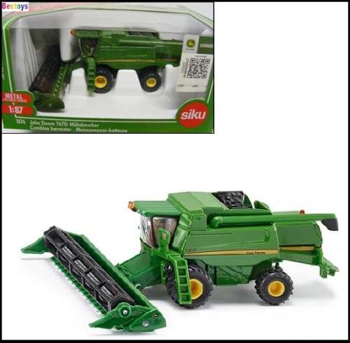 SIKU Diecast Model 1876 John Deere T 670i Combine Harvester Farm 1/87 HO railway scale new in pack