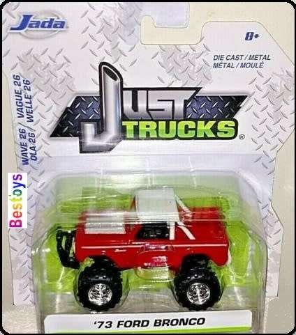 JADA Diecast Model Car Trucks Series Ford Bronco 1973 1/64 scale