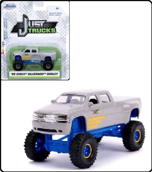 JADA Diecast Model Car Trucks Series Chevy Chevrolet Silverado Dooley Pickup 1999 1/64 scale new