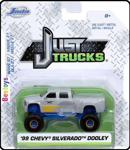 JADA Diecast Model Car Trucks Series Chevy Chevrolet Silverado Dooley Pickup 1999 1/64 scale new