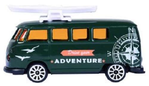 Majorette Diecast Model Car VW Volkswagen Kombi T 1 T1 Bus + Kayak 1/64 scale new in pack