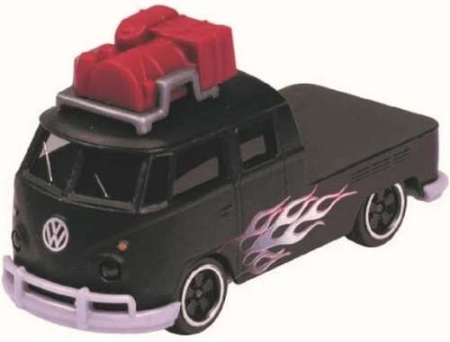 Majorette Diecast Model Car Set VW Volkswagen Kombi T 1 T1 Double Cab Pickup + VW Golf Mk 1 MK1 1/64