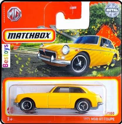 Matchbox 2022 73/100 MGB GT Coupe 1971 1/64 scale
