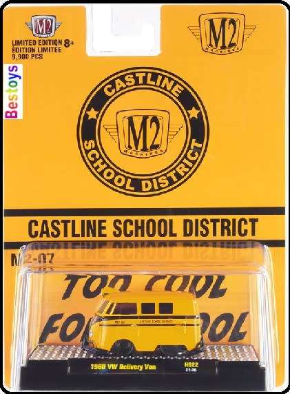 Castline M2 Diecast Model Car Special Limited Edition VW Volkswagen Kombi Shorty Bus 1960 `Castline
