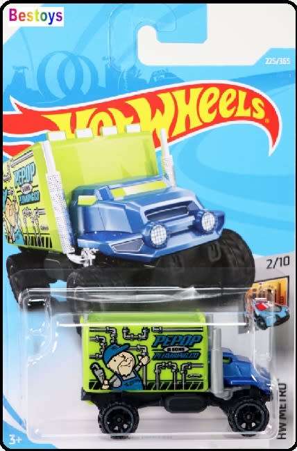 Hotwheels Hot Wheels Diecast Model Car 50th Anniv 2018 225 / 365 Baja Hauler Truck `PEPOP` Metro new