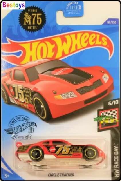 Hotwheels Hot Wheels Diecast Model Car 2020 101 / 250 Circle Tracker `Mattel 75th Anniv` Race Day