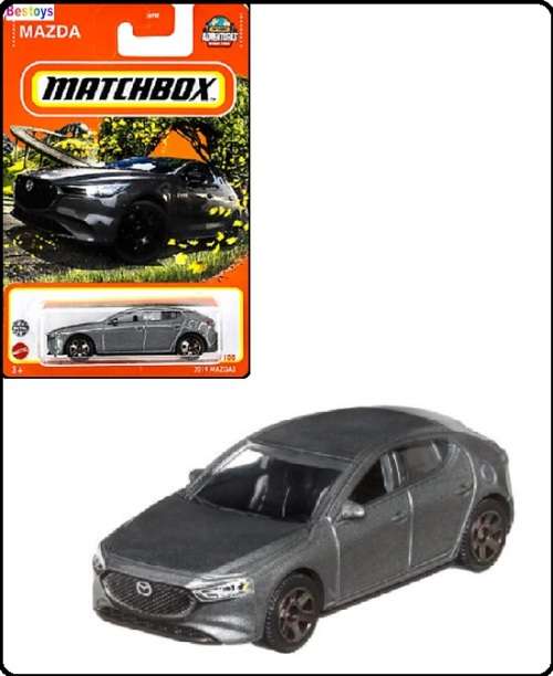 Matchbox Diecast Model Car 2022 80/100 Mazda 3 2019 1/64 scale