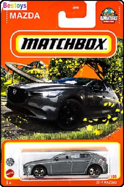 Matchbox Diecast Model Car 2022 80/100 Mazda 3 2019 1/64 scale