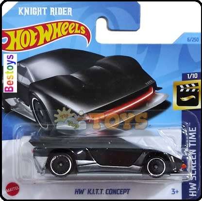 Hot Wheels Hotwheels 2022 6/250 Kitt Concept Knight Rider Screen Time TV 1/64 scale