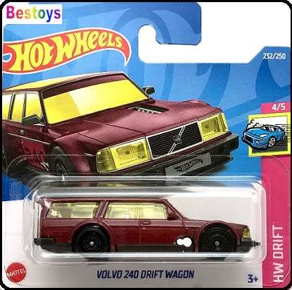 Hot Wheels 2022 232 / 250 Volvo 240 Drift Wagon
