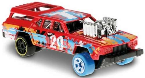 Hotwheels Hot Wheels Diecast Model Car 2020 66 / 250 Cruise Bruiser No 20 Art Cars 1/64 scale new
