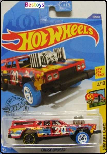 Hotwheels Hot Wheels Diecast Model Car 2020 66 / 250 Cruise Bruiser No 20 Art Cars 1/64 scale new