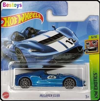 Hotwheels Hot Wheels Diecast Model Car 2022 203/250 McLaren Elva Exotics 1/64 scale new in pack