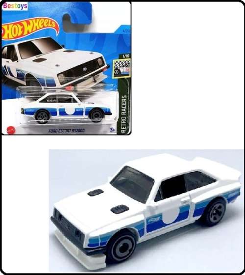Hotwheels Hot Wheels Diecast Model Car 2023 4 / 250 Ford Escort RS 2000 RS2000 Retro Racers 1/64 sca