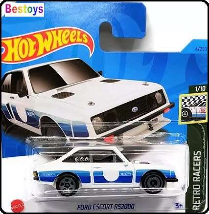 Hotwheels Hot Wheels Diecast Model Car 2023 4 / 250 Ford Escort RS 2000 RS2000 Retro Racers 1/64 sca