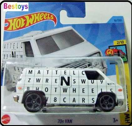 Hotwheels Hot Wheels Diecast Model Car 2023 16/250 1970`s Van 70`s Van Art Cars 1/64 scale new