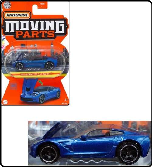 Matchbox Diecast Model Car Moving Parts Chevy Chevrolet Corvette Stingray 2016 1/64 scale new