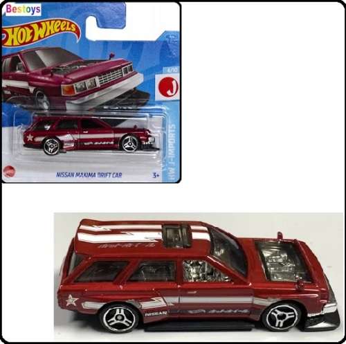Hotwheels Hot Wheels Diecast Model Car 2023 47/250 Nisssan Maxima Drift Car J Imports 1/64 scale