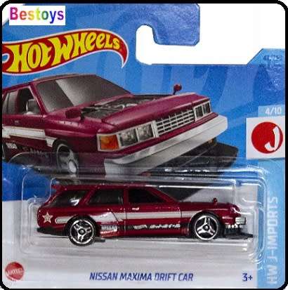 Hotwheels Hot Wheels Diecast Model Car 2023 47/250 Nisssan Maxima Drift Car J Imports 1/64 scale