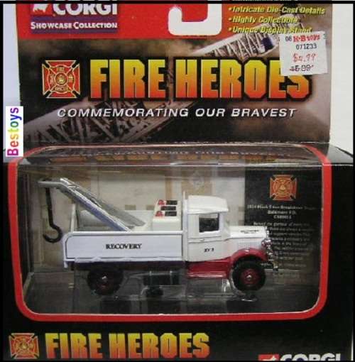 Corgi Diecast Model Fire Heroes CS90016 Mack 5 ton breakdown truck 1934 `Baltimore Fire Dept` new