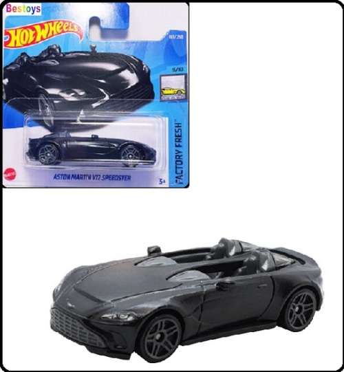 Hotwheels Hot Wheels Diecast Model Car 2022 183/250 Aston Martin V 12 V12 Speedster Exotics 1/64 sca