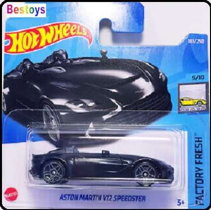 Hotwheels Hot Wheels Diecast Model Car 2022 183/250 Aston Martin V 12 V12 Speedster Exotics 1/64 sca
