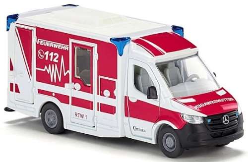 SIKU Diecast Model 2115 Mercedes Benz Sprinter Type C Ambulance + accessories 1/50 scale new in pack